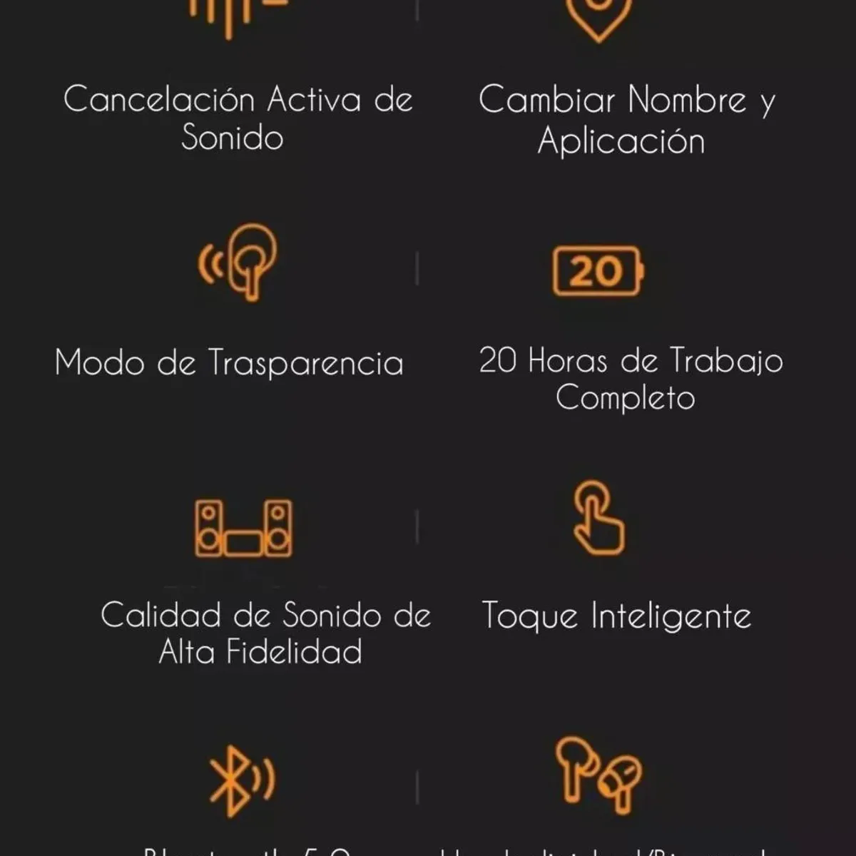 GENERICO - Auriculares Inalámbricos Bluetooth con Cancelación de Ruido