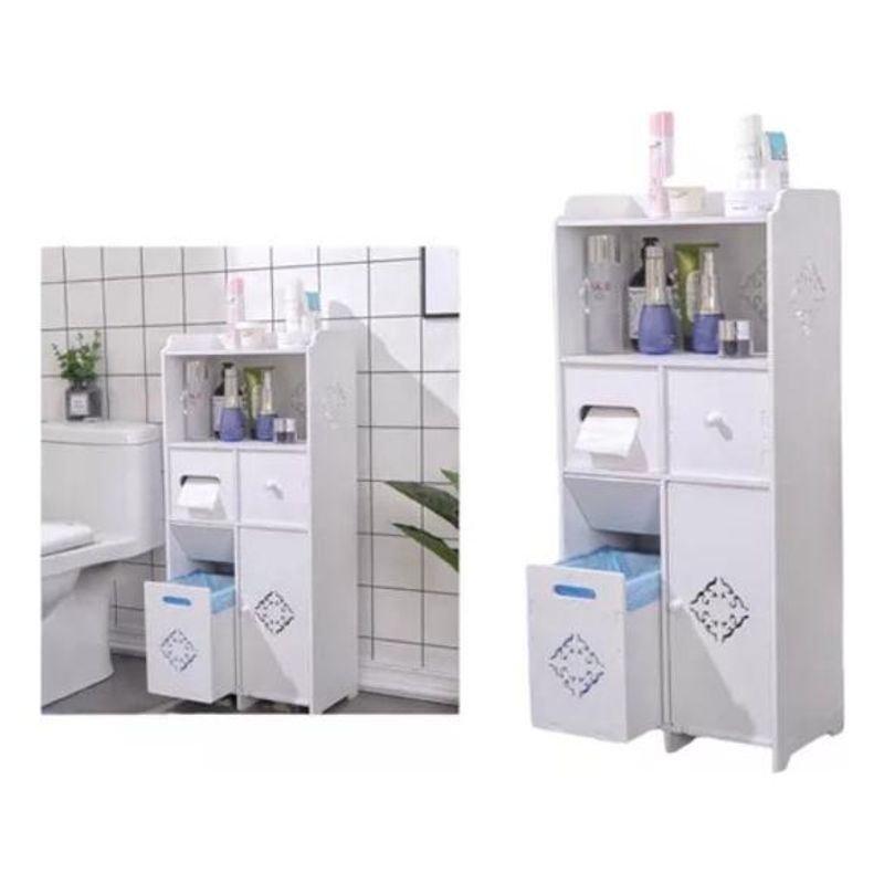 GENERICO - Organizador de Baño Resistente con 5 Estantes y Compartimentos