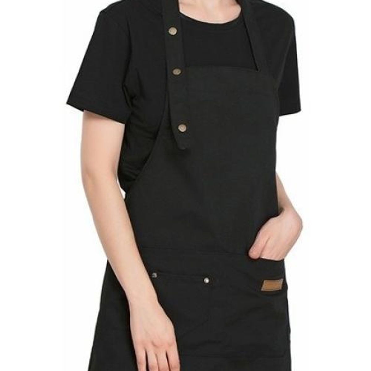 GENERICO - Delantal Ajustable Unisex con Múltiples Bolsillos para Cocina