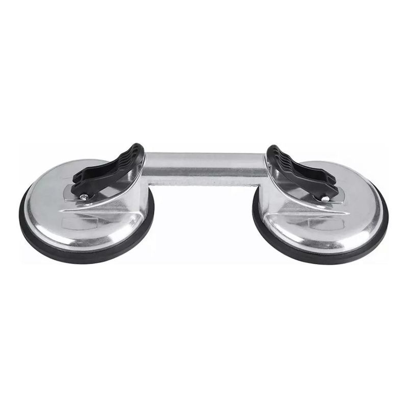 GENERICO - Ventosa Doble de Aluminio para Vidrio 100 Kg Resistente