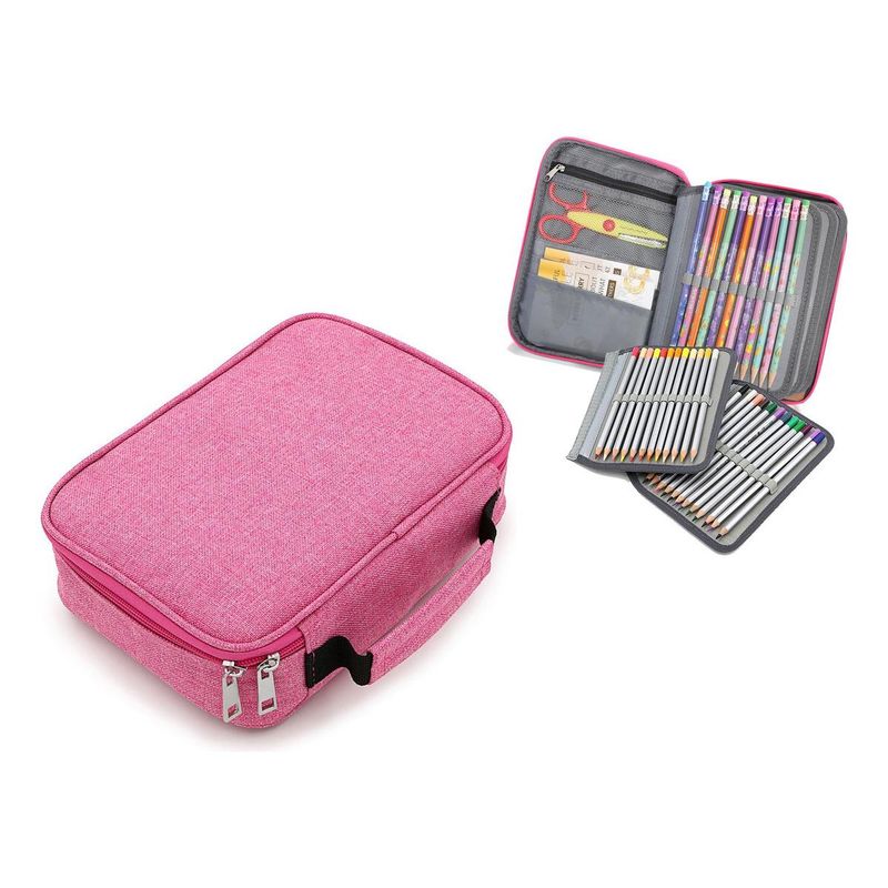 GENERICO - Estuche Compacto para 72 Lápices y Accesorios Escolares