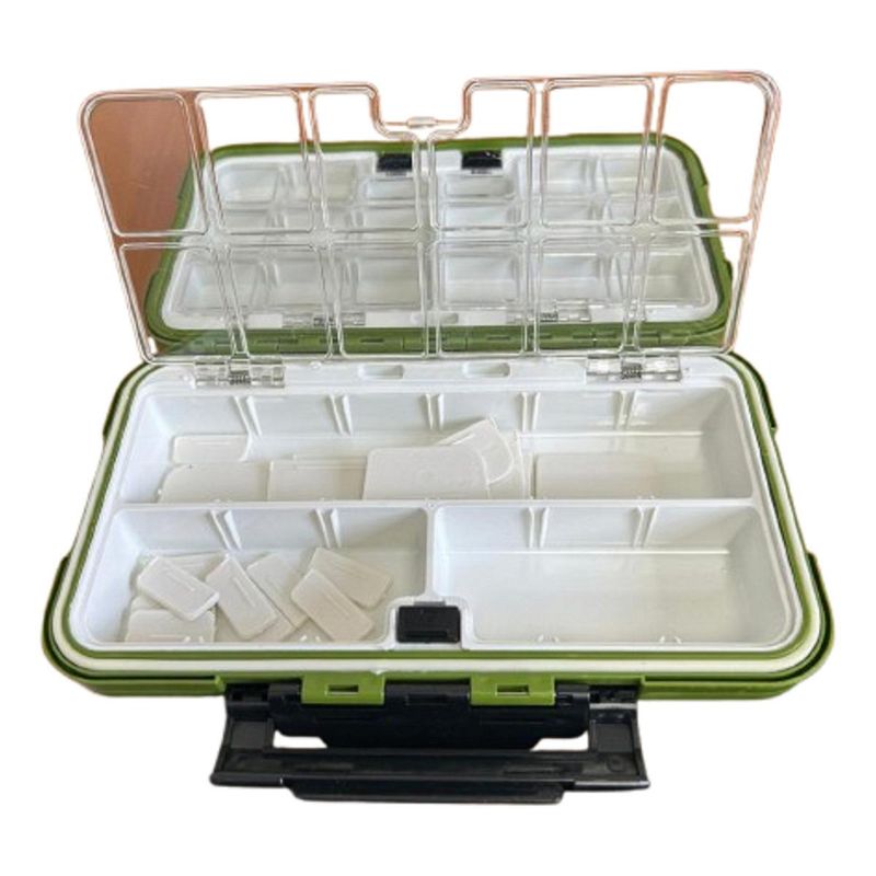 GENERICO - Caja Organizadora Portátil para Anzuelos y Accesorios de Pesca