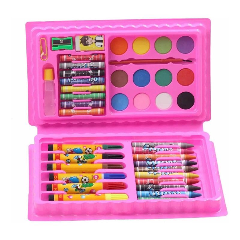 GENERICO - Kit Artístico Portátil para Niños con Dibujo y Pintura