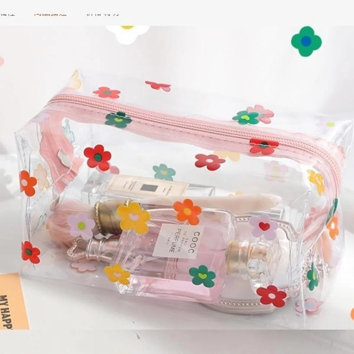 GENERICO - Estuche Transparente Multifuncional para Cosméticos y Más