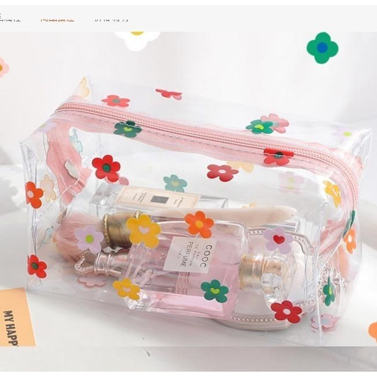 GENERICO - Estuche Transparente Multifuncional para Cosméticos y Más