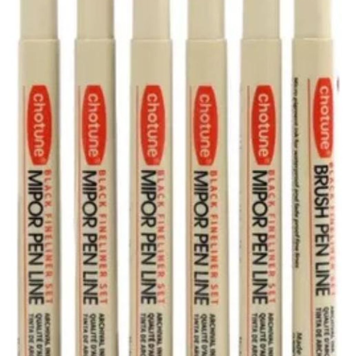 GENERICO - Set de 6 Lápices Fineliner para Dibujo Creativo y Preciso