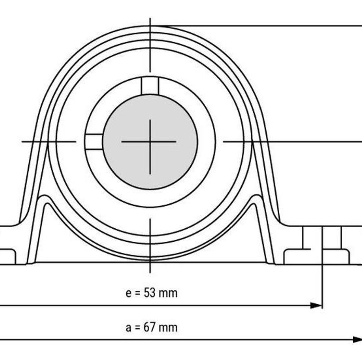 GENERICO - Soporte de Cojinete con Rodamiento 10mm Paquete 2 Un