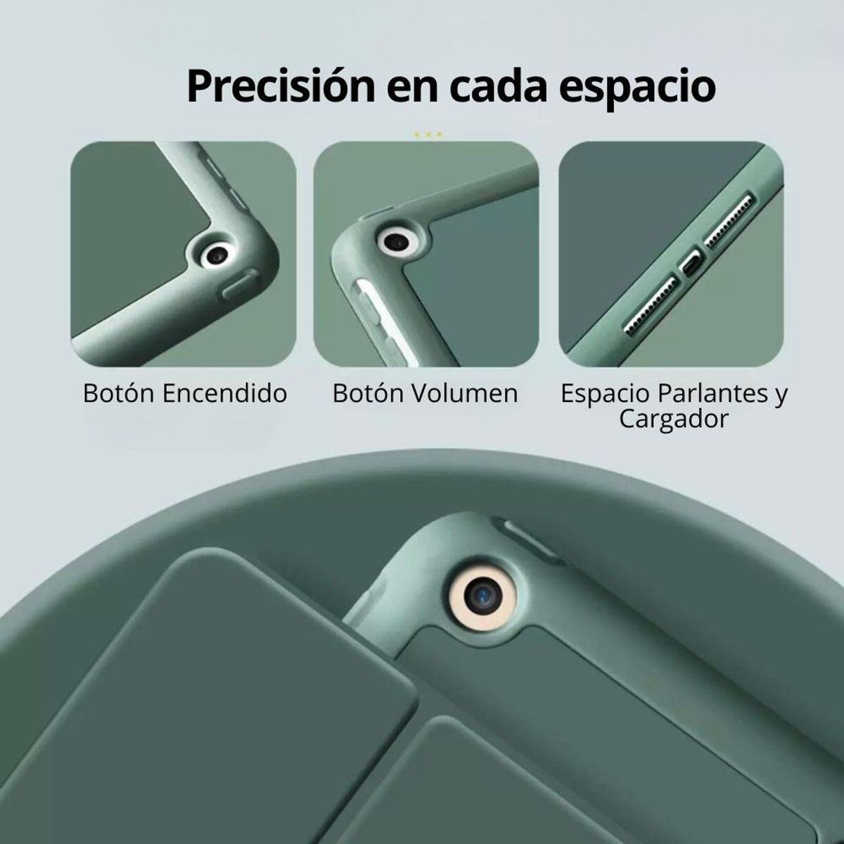 GENERICO - Funda Inteligente para iPad 102 con Ranura para Lápiz