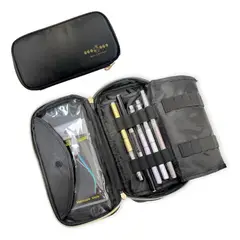 GENERICO - Estuche extensible para lápices y pinceles de nylon