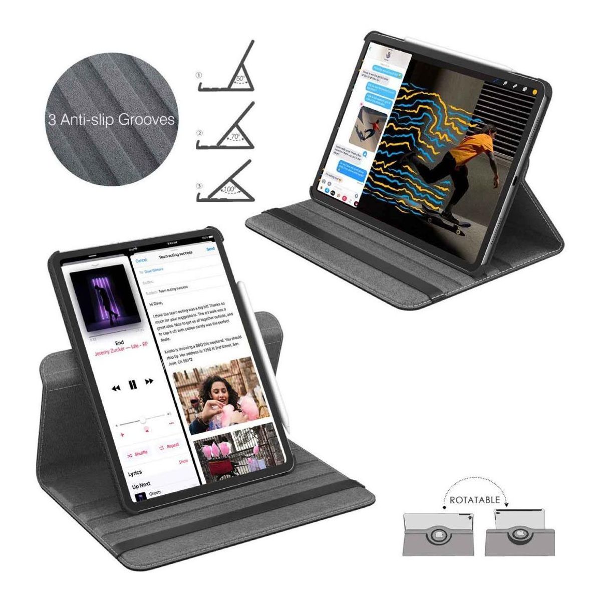 GENERICO - Funda Giratoria 360° para Lenovo M10 de 101 con Protección