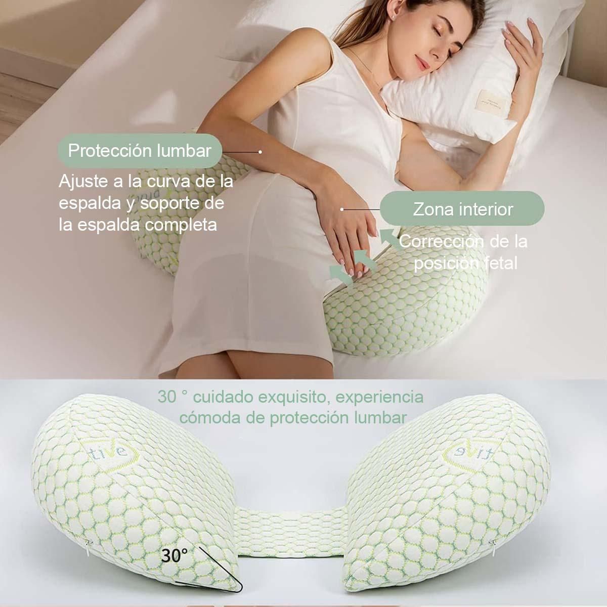 GENERICO - Almohada Ajustable para Embarazo Soporte Ergonómico Ideal