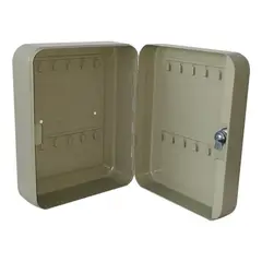 GENERICO - Caja organizadora de llaves metálica con 20 colgadores