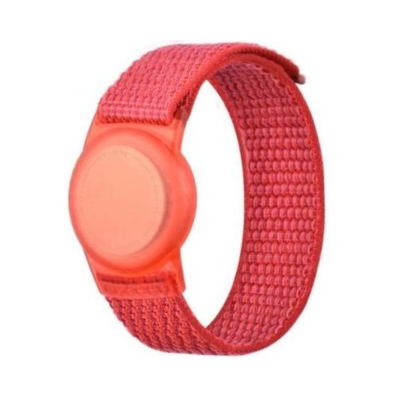 GENERICO - Funda de Silicona y Nylon para Apple AirTag en Pulsera