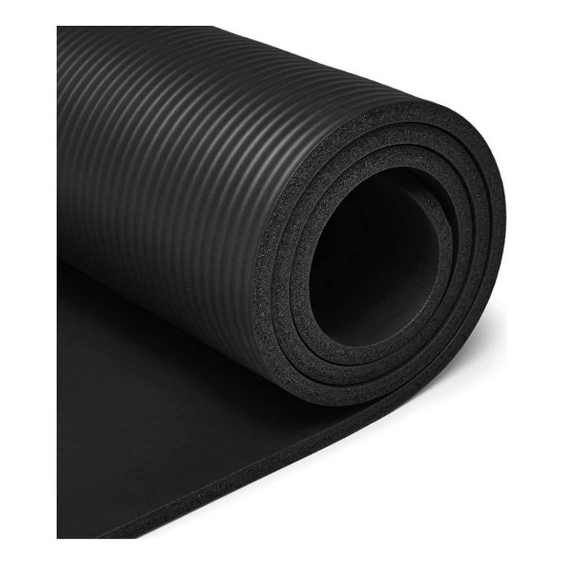 GENERICO - Energía y Comodidad Mat de Yoga Extra Grueso 10 mm Negro