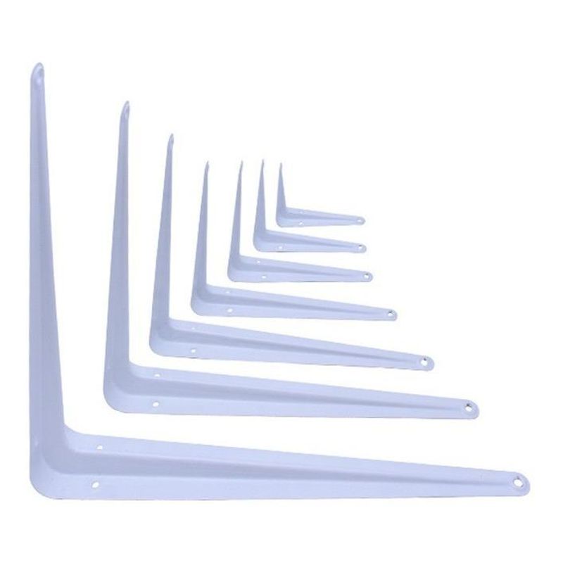 GENERICO - Soportes de Metal para Repisas Estantes 6x8 - Pack 12 Unidades