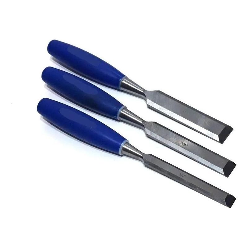 GENERICO - Set de Formones de Acero para Carpintería - 3 Piezas