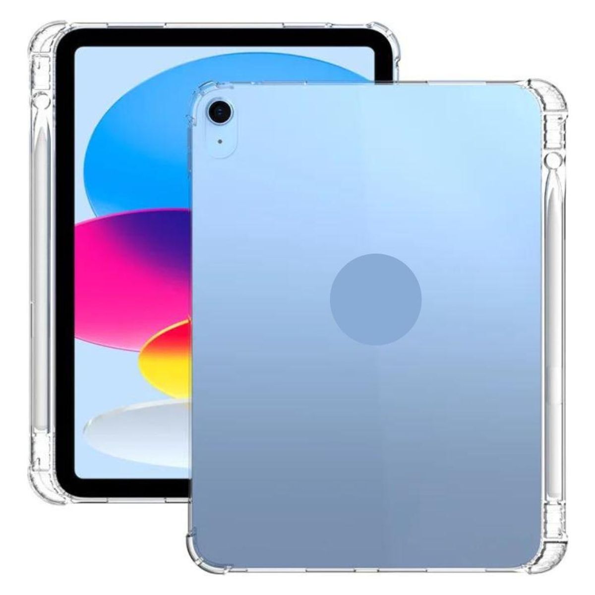 GENERICO - Carcasa Silicona Transparente con Soporte para Lápiz iPad Air