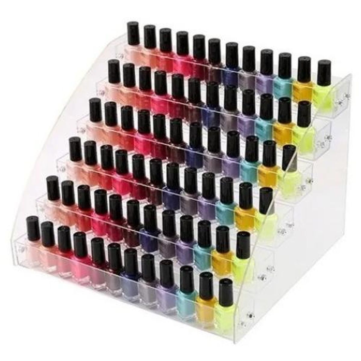 GENERICO - Organizador Acrílico Transparente para 48 Esmaltes de Uñas