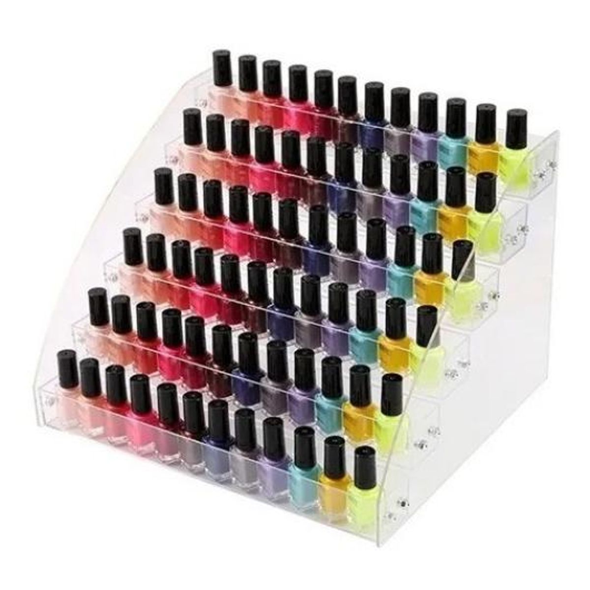 GENERICO - Organizador Acrílico Transparente para 48 Esmaltes de Uñas