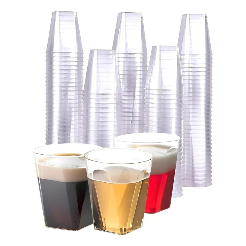 GENERICO - Vasos Acrílicos Desechables para Postres y Shot 2oz - 60 Unidades