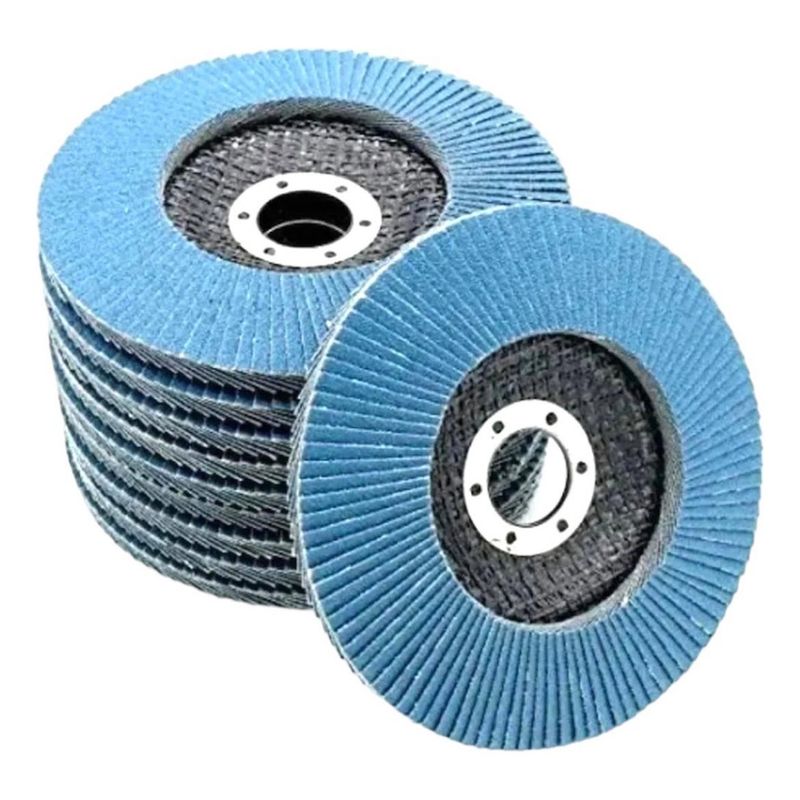 GENERICO - Discos Lija Azul Flap 45 Grano 60 - Paquete de 20 Unidades