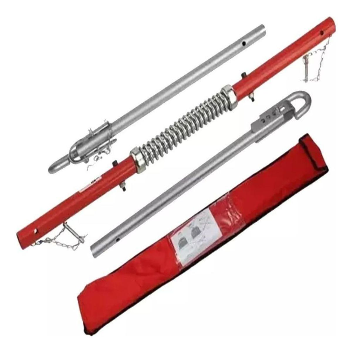 GENERICO - Barra Remolque Desmontable de Acero con Amortiguador 18m