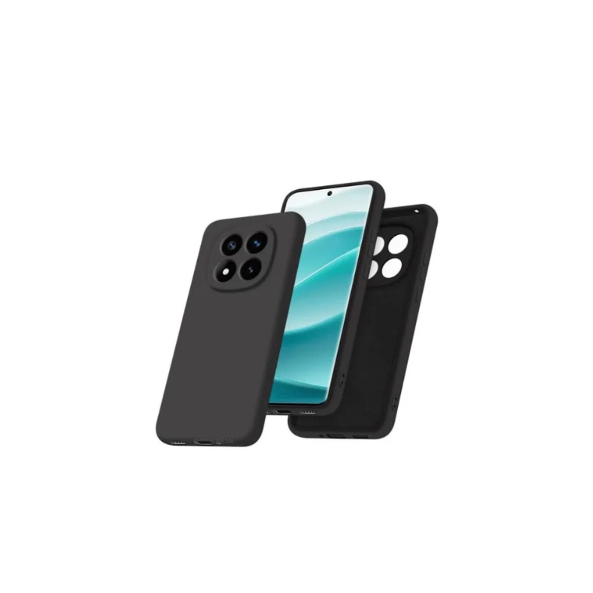 GENERICO - Carcasa Silicona Para Redmi Note 14 Pro 5G - Negro