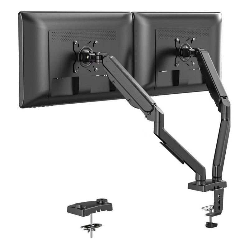 GENERICO - Soporte Ergonómico Doble para Monitores de 17 a 27 Pulgadas