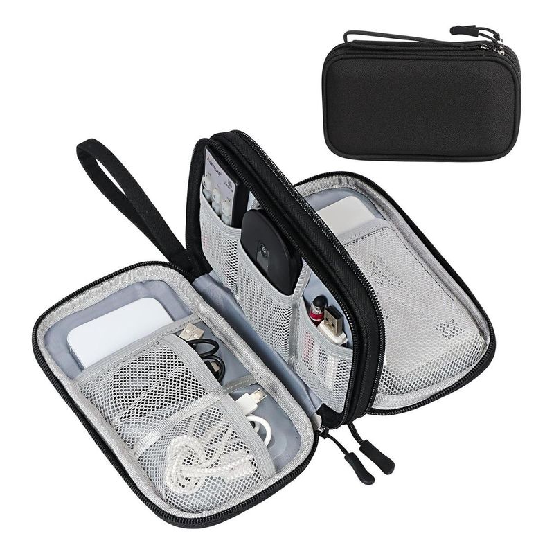 GENERICO - Bolsa Doble Capa Impermeable para Organizar Cables y Accesorios