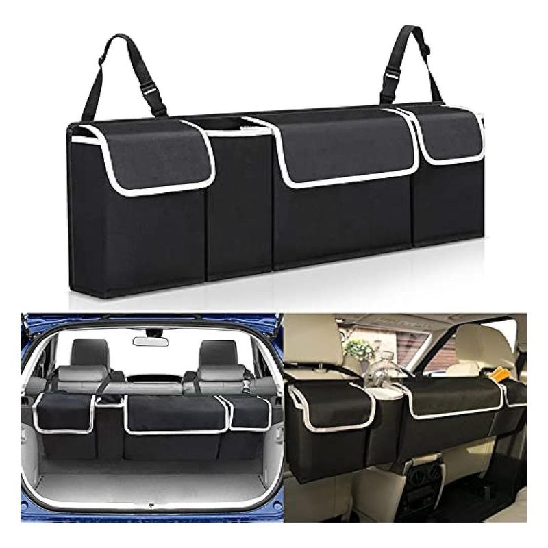 GENERICO - Organizador negro para maletero de automóvil y SUV 90 cm