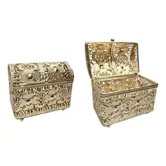 GENERICO - Joyero de cristal pequeño elegante y funcional 125x8 cm