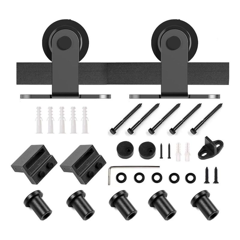 GENERICO - Kit de Herrajes para Puerta Corredera de Vidrio Estilo Granero