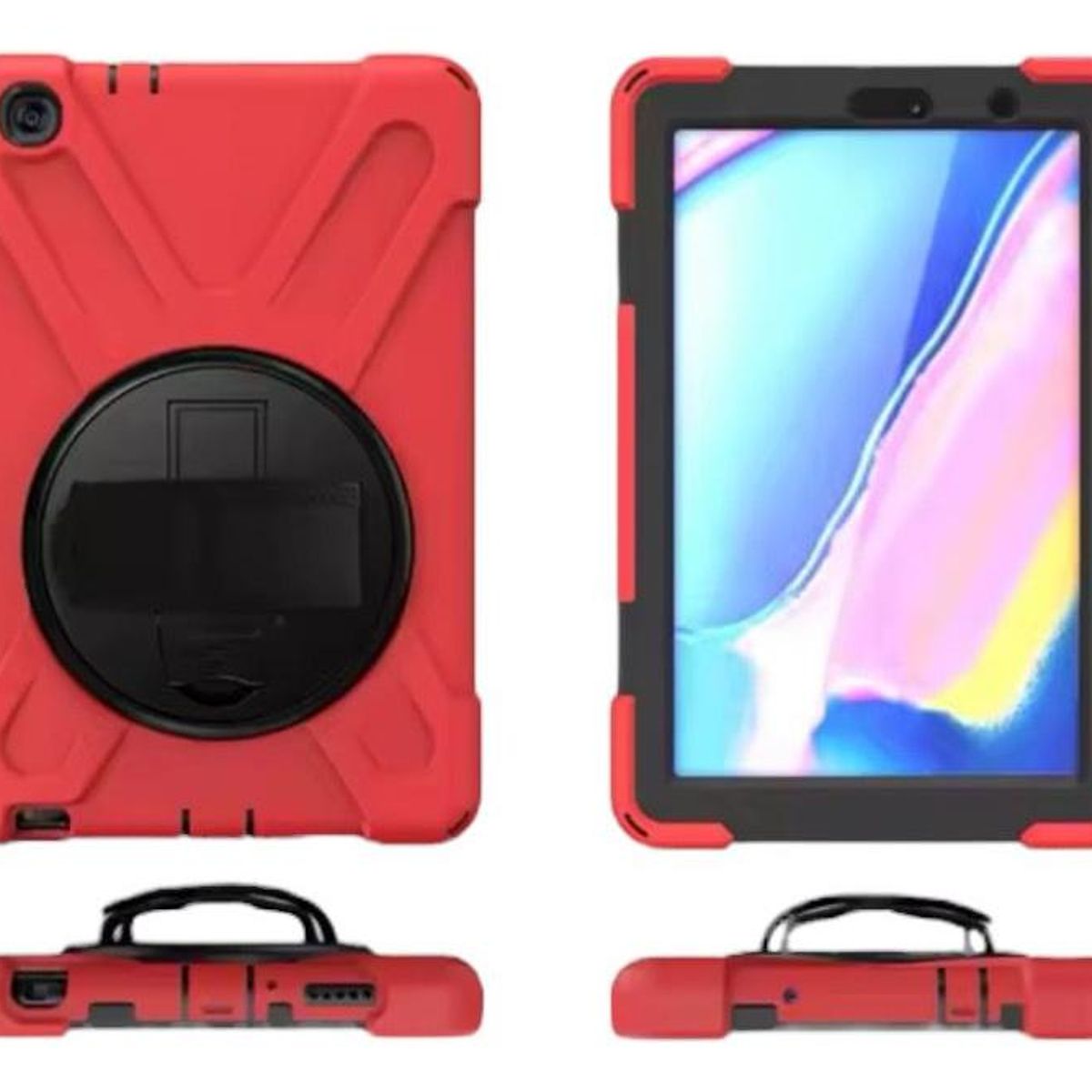 GENERICO - Funda Giratoria Antigolpe 3 en 1 con Soporte Ajustable