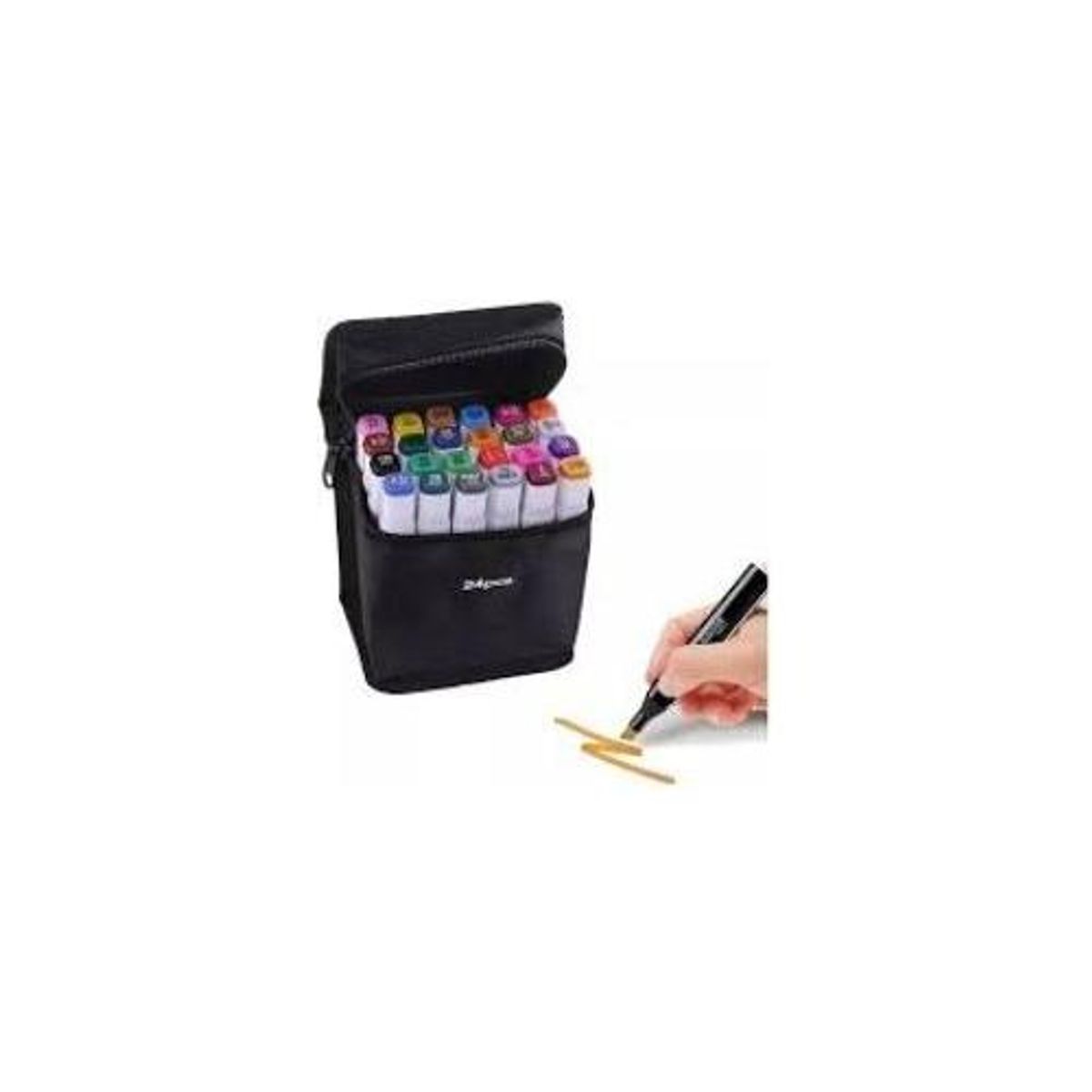 GENERICO - Set de 48 Rotuladores Duales con Estuche para Transportar