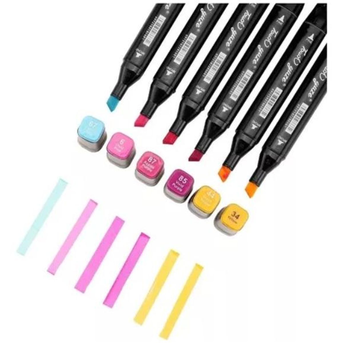 GENERICO - Set de 48 Rotuladores Duales con Estuche para Transportar