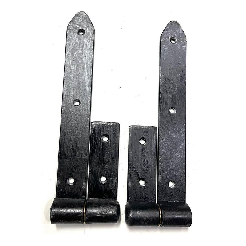 GENERICO - Bisagra Artesanal Negra para Portón de 180 kg 34 cm