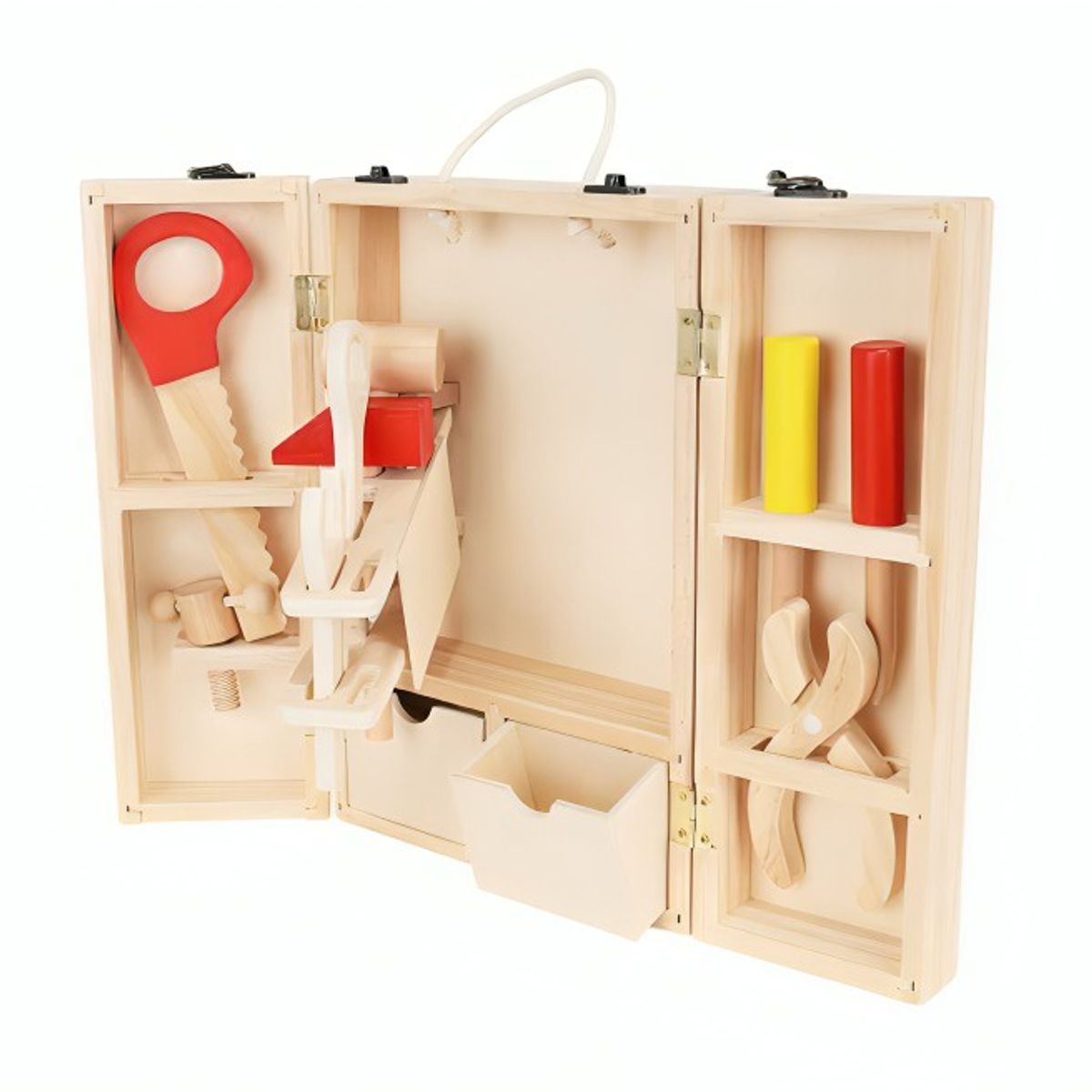 GENERICO - Caja Herramienta Juguete Madera