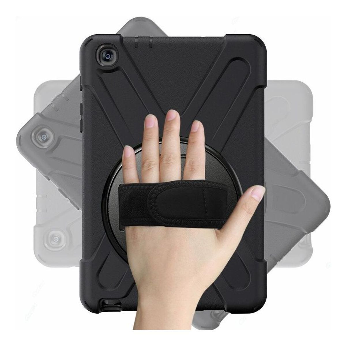 GENERICO - Funda Giratoria 360 Antichoque con Soporte Integrado