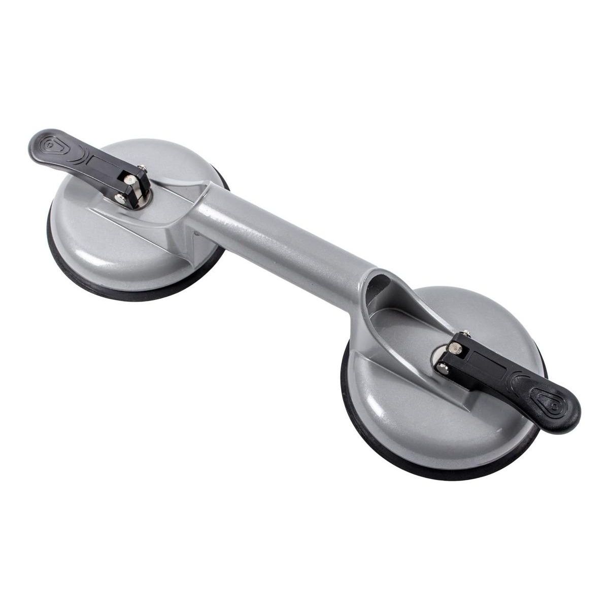 GENERICO - Ventosa Doble Metálica para Levantar Vidrios y Baldosas