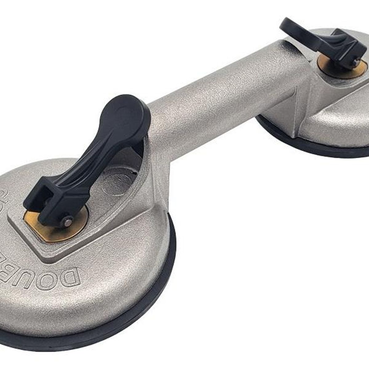 GENERICO - Ventosa Doble Metálica para Levantar Vidrios y Baldosas