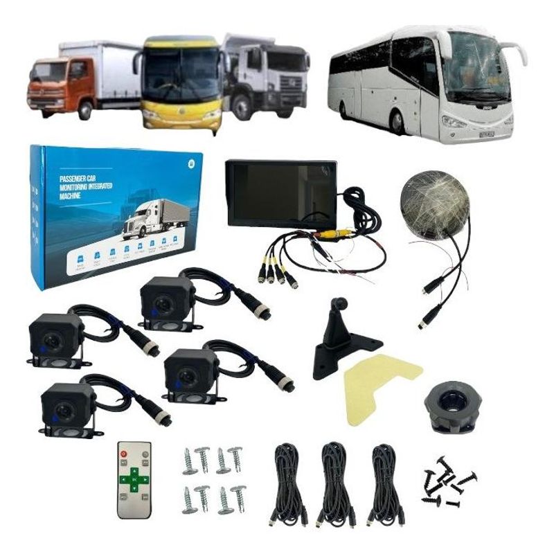 GENERICO - Kit Cumplimiento Seguridad 4 Cámaras y Pantalla 10 HD