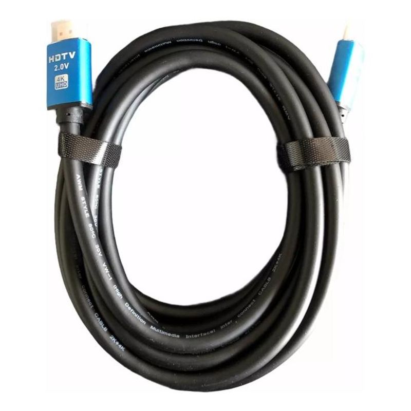 GENERICO - Cable HDMI 10m 4K Alta Velocidad con Conectores Dorados