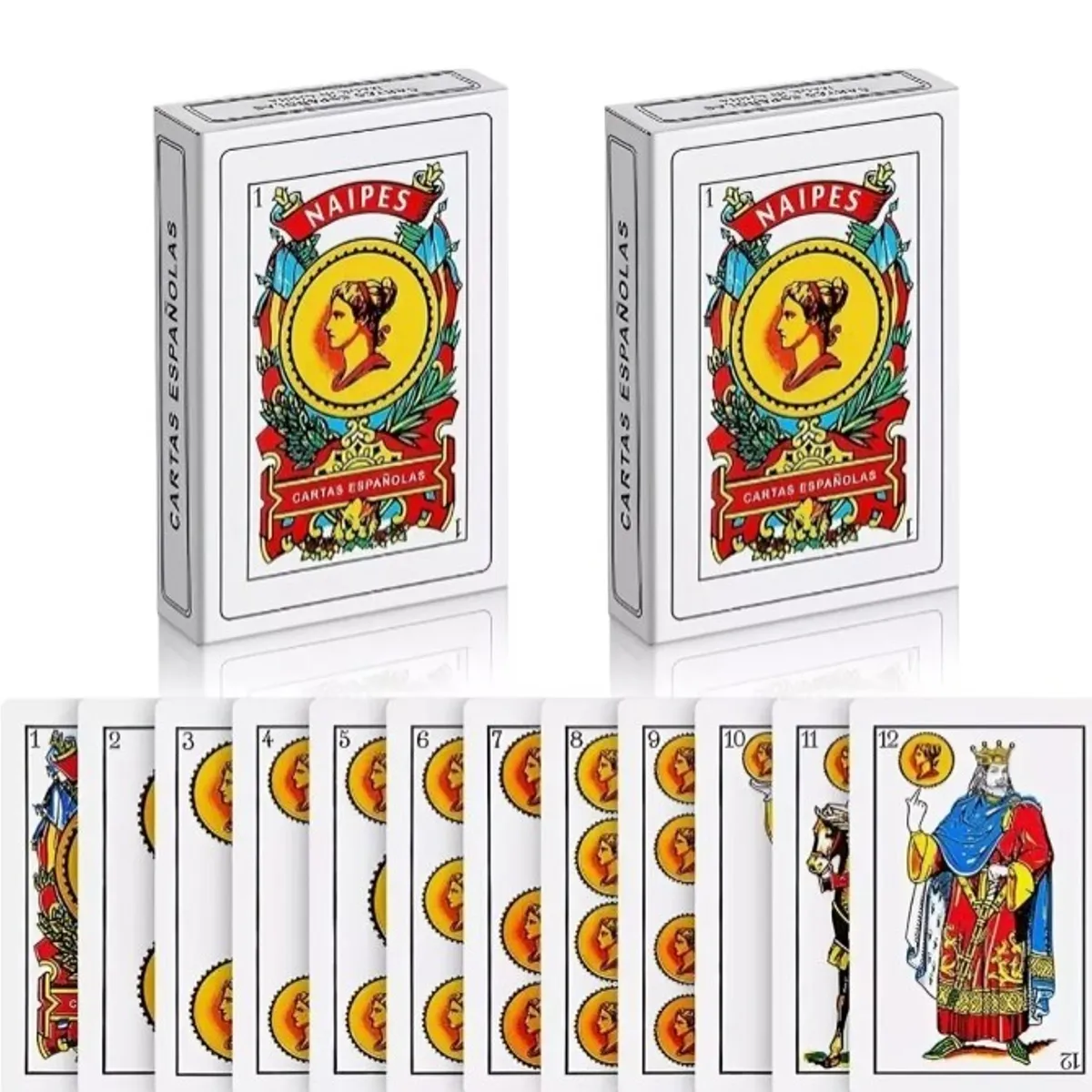 GENERICO - NAIPE ESPAÑOL 12 MAZOS DE CARTAS