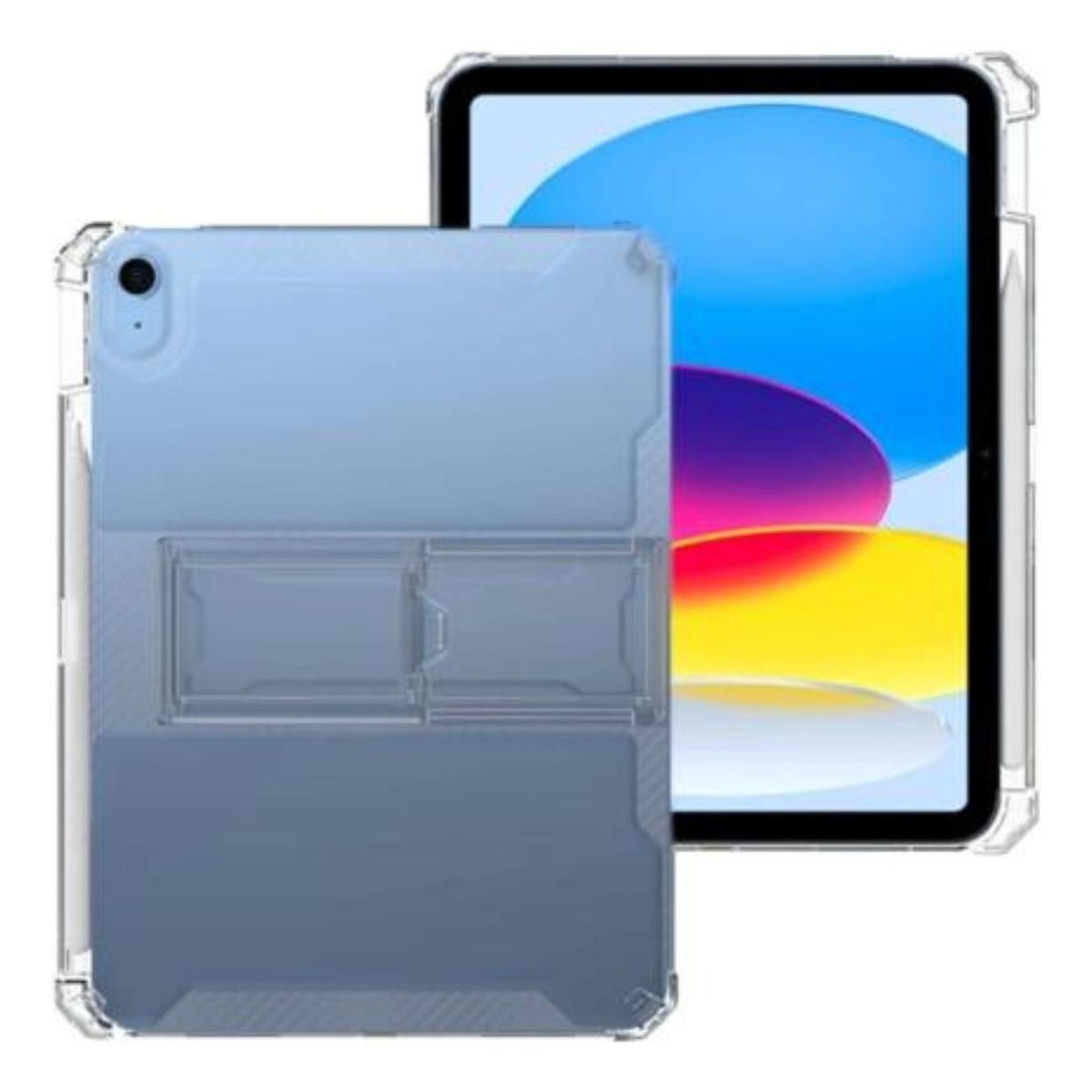 GENERICO - Funda Transparente Silicona con Soporte para iPad Air 109