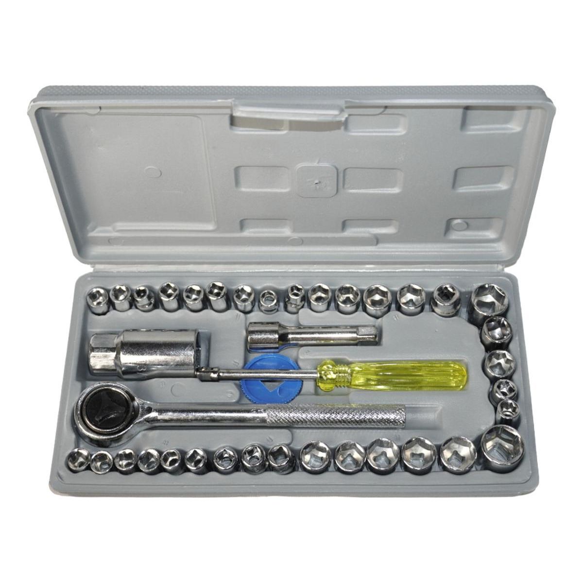 GENERICO - Juego Completo de Dados y Llave Chicharra de 40 Piezas