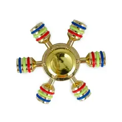 GENERICO - Spinner Anti-stress Metalico Con 6 Puntas