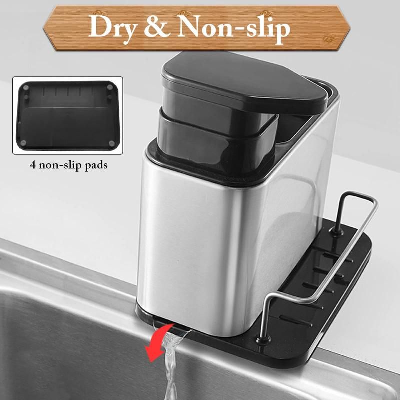 GENERICO - Organizador de Cocina Multifuncional con Drenaje y Estilo Minimalista