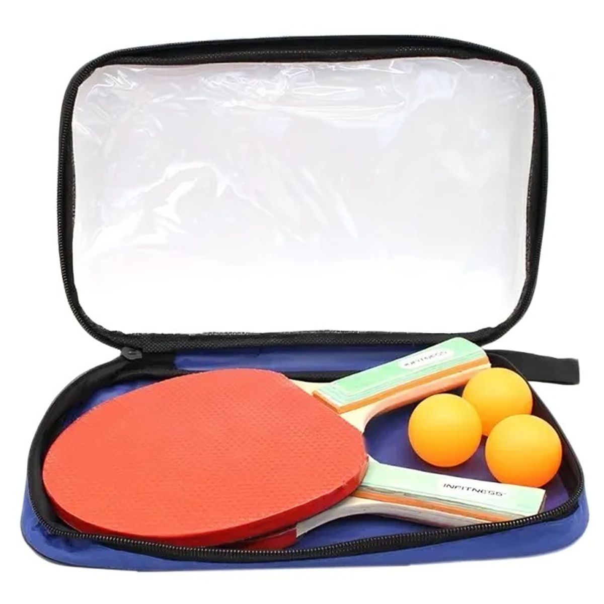 GENERICO - SET DE PALETA DE PING PONG INCLUYE 3 PELOTAS