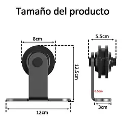 GENERICO - Kit para Instalar Puertas Correderas de Acero al Carbono