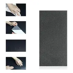 GENERICO - Parche Autoadhesivo Negro para Reparar Cuero 25x30 cm